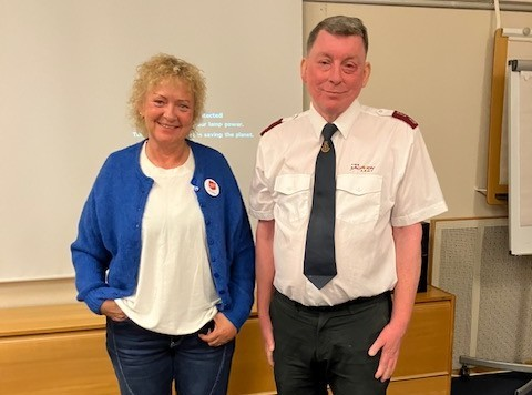 Frelsesarmeen ved korpsleder Dan Storck og Evy  Kristiansen